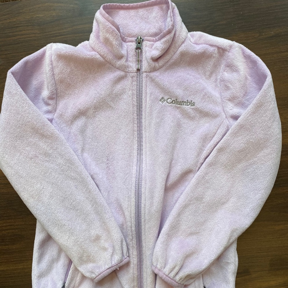 Columbia youth girls soft plush fleece jacket